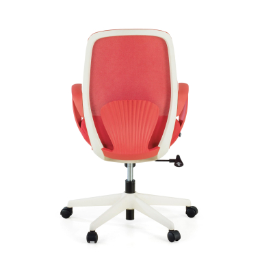 swivel chair red whisper mesh fixed armrests 8