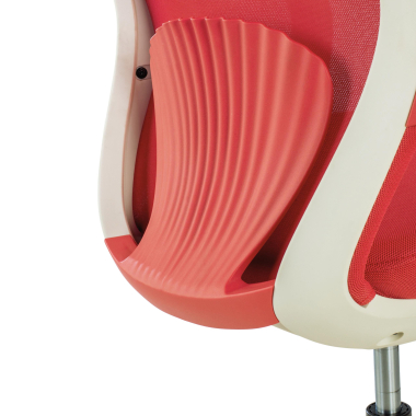 swivel chair red whisper mesh fixed armrests 6