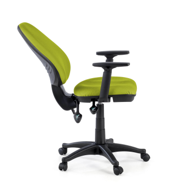 office chair green with arms fabric 1d adjustable armrests 5