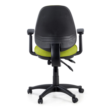 office chair green with arms fabric 1d adjustable armrests 7