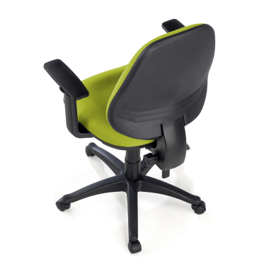 office chair green with arms fabric 1d adjustable armrests 8