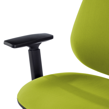 office chair green with arms fabric 1d adjustable armrests 3