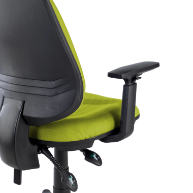office chair green with arms fabric 1d adjustable armrests 9