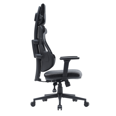 gaming chair gray phoenix fabric 3d adjustable armrests headrest 5