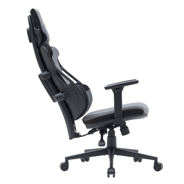 gaming chair gray phoenix fabric 3d adjustable armrests headrest 4