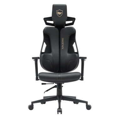 gaming chair black phoenix fabric 3d adjustable armrests headrest 2
