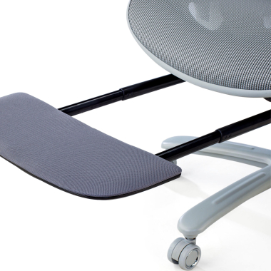 ergonomic chair white grey white frame mesh 3d adjustable armrests headrest extendable footrest 9