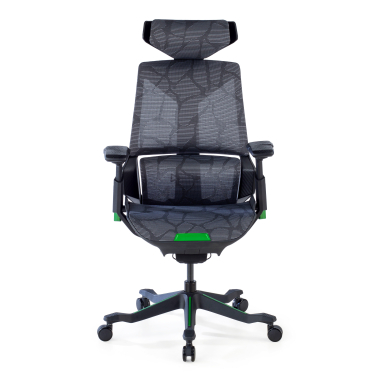 gaming chair green blooddragon mesh 6d adjustable armrests lumbar support headrest 4