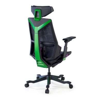 gaming chair green blooddragon mesh 6d adjustable armrests lumbar support headrest 9