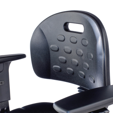 work and laboratory stool black stool with arms plastic no armrests 9