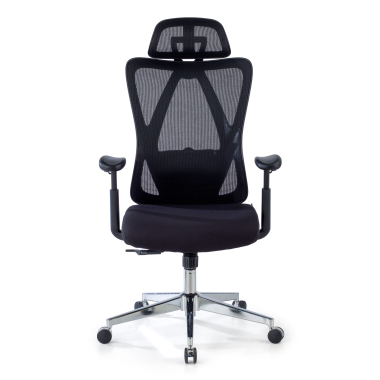 ergonomic chair black matrix mesh movable armrests lumbar support headrest 3