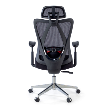 ergonomic chair black matrix mesh movable armrests lumbar support headrest 6