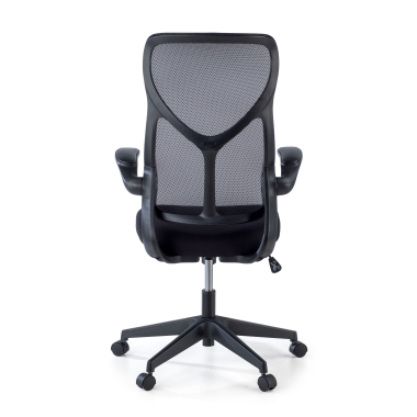 office chair black denver mesh flip up armrests 10