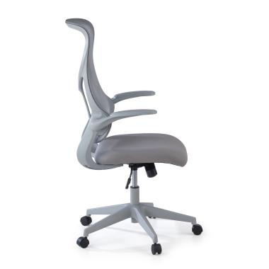 office chair gray denver mesh flip up armrests 4