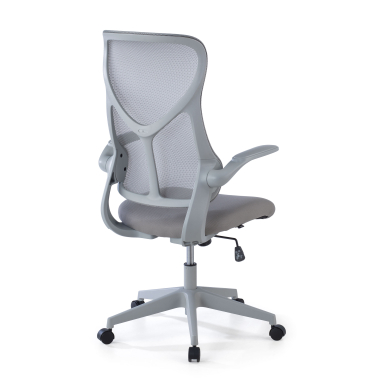 office chair gray denver mesh flip up armrests 8