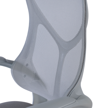 office chair gray denver mesh flip up armrests 7
