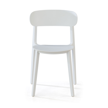 visitor chair white moon plastic no armrests 3