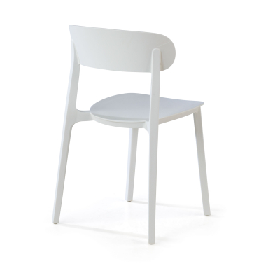 visitor chair white moon plastic no armrests 7