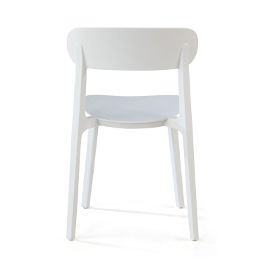 visitor chair white moon plastic no armrests 8