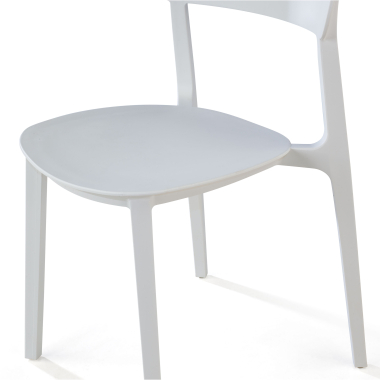 visitor chair white moon plastic no armrests 5