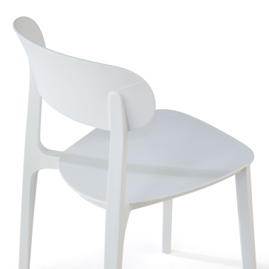 visitor chair white moon plastic no armrests 6