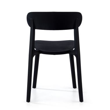 visitor chair black moon plastic no armrests 6