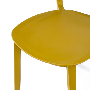 visitor chair mustard moon plastic no armrests 7