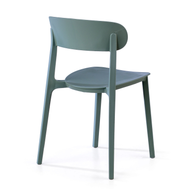visitor chair green moon plastic no armrests 6