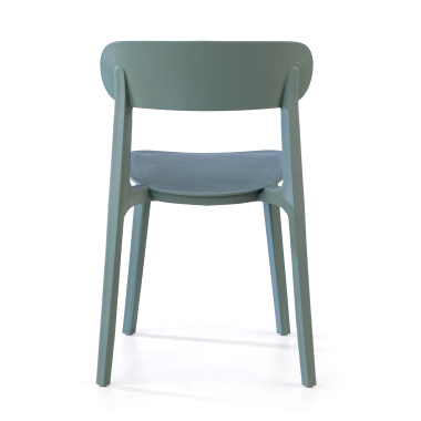 visitor chair green moon plastic no armrests 8