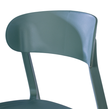 visitor chair green moon plastic no armrests 7