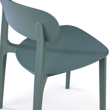 visitor chair green moon plastic no armrests 5