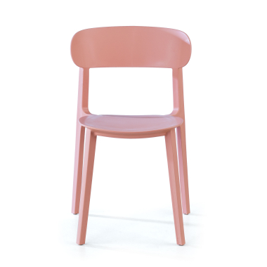 visitor chair rose moon plastic no armrests 3