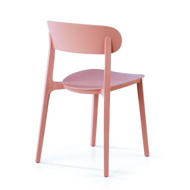 visitor chair rose moon plastic no armrests 7