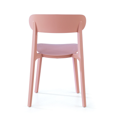 visitor chair rose moon plastic no armrests 8