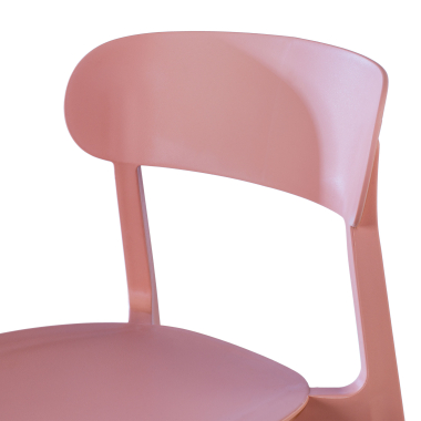 visitor chair rose moon plastic no armrests 6