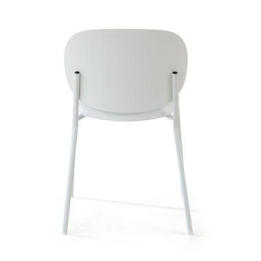 visitor chair white mila plastic no armrests 7