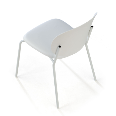 visitor chair white mila plastic no armrests 8