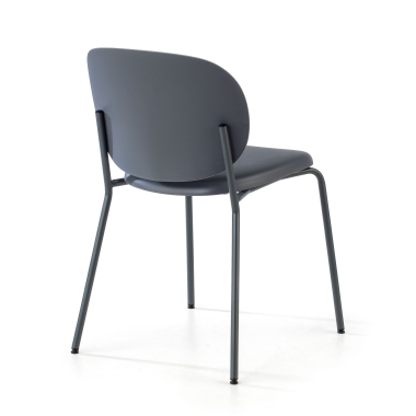 visitor chair black mila plastic no armrests 7