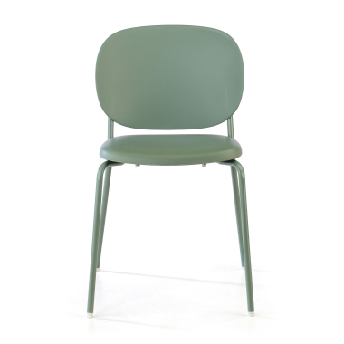 visitor chair green mila plastic no armrests 3