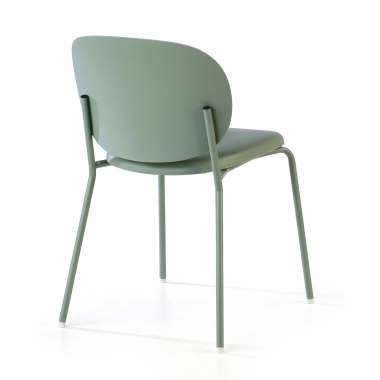 visitor chair green mila plastic no armrests 7