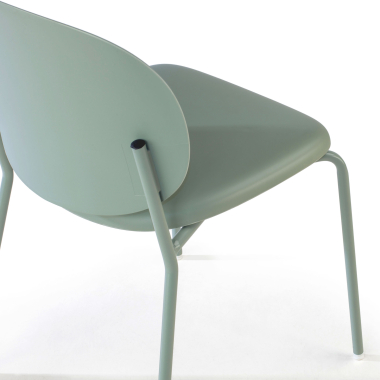 visitor chair green mila plastic no armrests 5