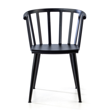 visitor chair black ember plastic no armrests 3
