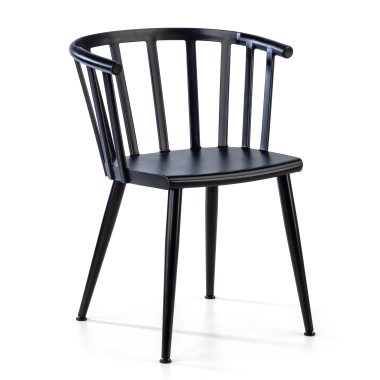 visitor chair black ember plastic no armrests 1