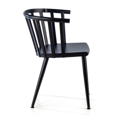 visitor chair black ember plastic no armrests 4