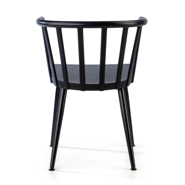 visitor chair black ember plastic no armrests 7
