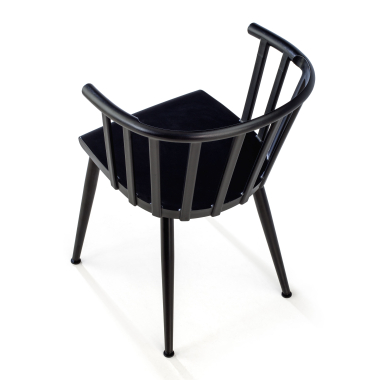 visitor chair black ember plastic no armrests 9