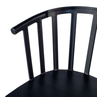 visitor chair black ember plastic no armrests 8