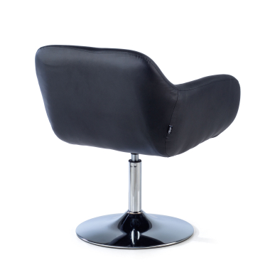 waiting room chair black space synthetic leather fixed armrests 9
