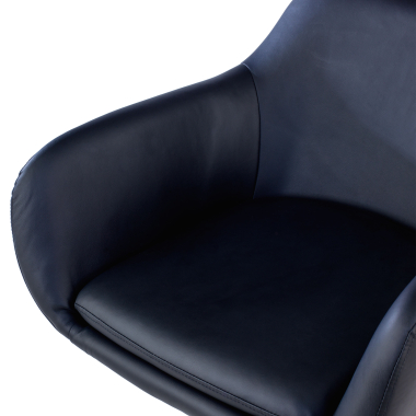 waiting room chair black space synthetic leather fixed armrests 7