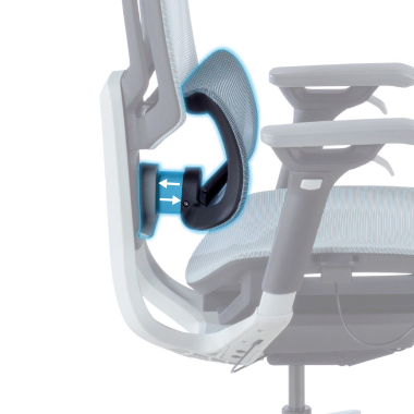 ergonomic chair blue valkyr mesh 4d adjustable armrests double lumbar support headrest 5